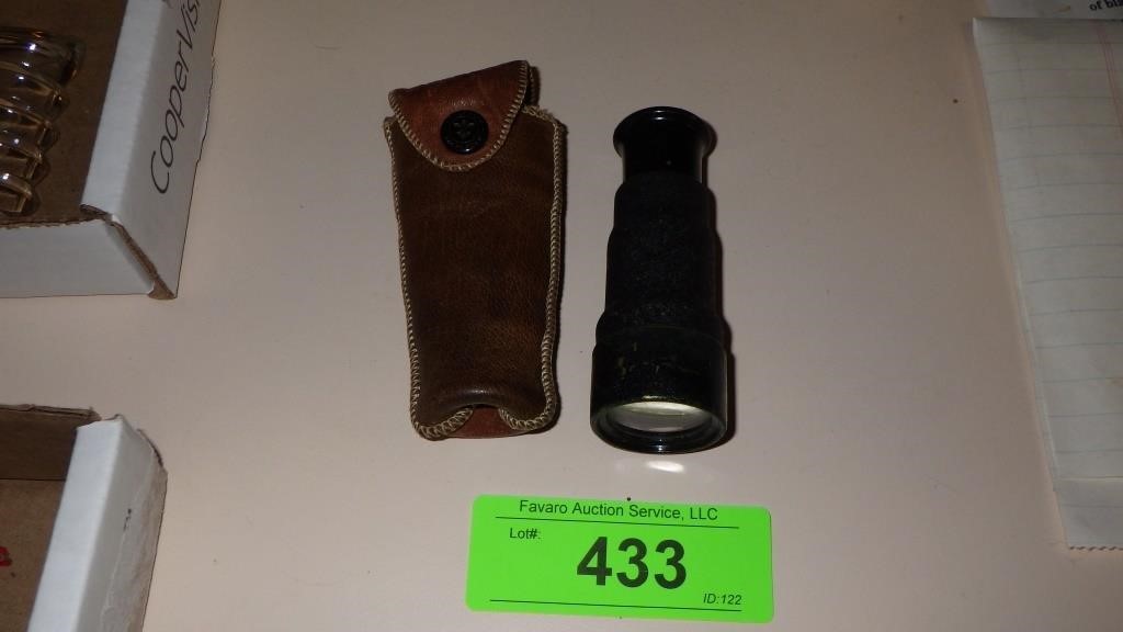 VINTAGE MONOCULAR IN LEATHER CASE