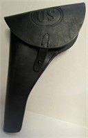 US BLACK LEATHER GUN HOLSTER