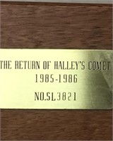 WOOD CASE RETURN OF HALLEYS COMET 1985-1986