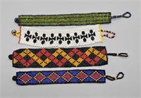 Lot of 4 African Beaded Bracelets