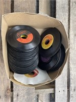 Large box of '45 Records