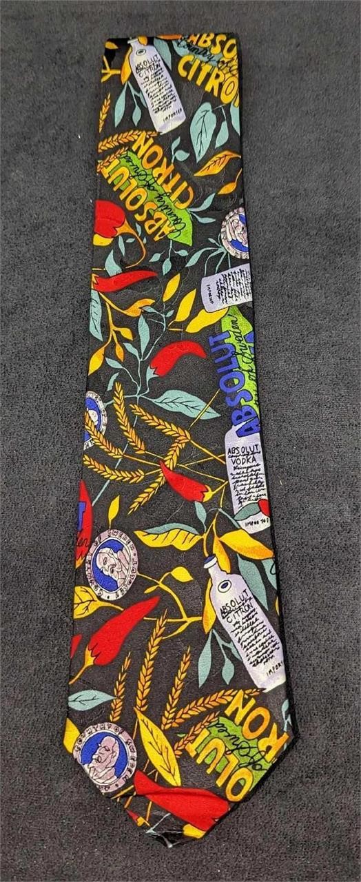 Absolut Vodka Nicole Miller Silk Tie New B