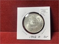 1902-O UNITED STATES SILVER MORGAN DOLLAR BU