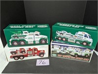 4 Hess Trucks in Org Box