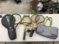Tennis Rackets & Tote Bag