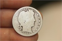 1894 Barber Quarter