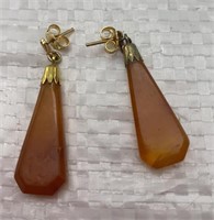 Amber earrings