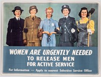 CANADIAN WOMEN SERVICE RECRUITMENT POSTER