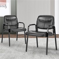 Guest Office Reception Chair 2 Pack, Black