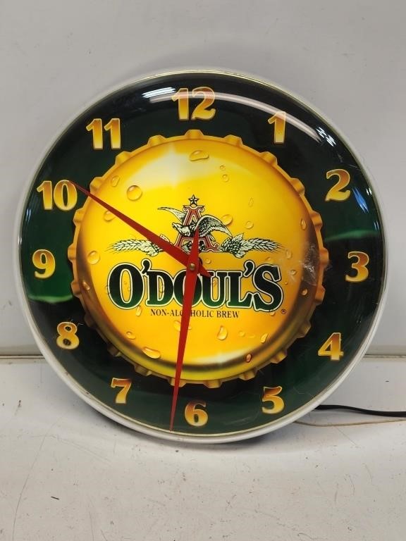 1994 O'Doul's Light-Up Advertising Clock