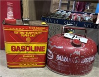 2 Vintage Gas Cans