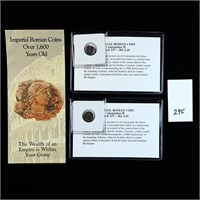 Two Imperial Roman Coins with COAs