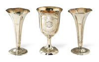 Tiffany and Co Sterling Vases, Gorham Trophy Cup