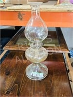 glass oil lantern - 18" tall