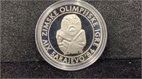 1984 Silver Artifact 250 Dinara Proof Sarajevo