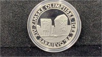 1984 Silver Toomnstones 250 Dinara Proof Sarajevo