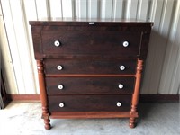 Pre-civil war 4 drawer mahogany chest