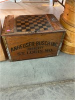Antique Budweiser Crate with Bottles