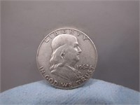 1962 D Benjamin Silver Half Dollar
