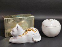 Elizabeth Arden Gold Bow Cat Candle, Estee Lauder