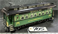Large Santa Fe Model Train Caboose Smoke & Lights