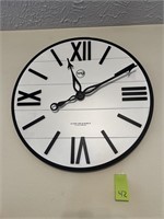 Large White Face Sterling Noble No. 9 Wall Clock