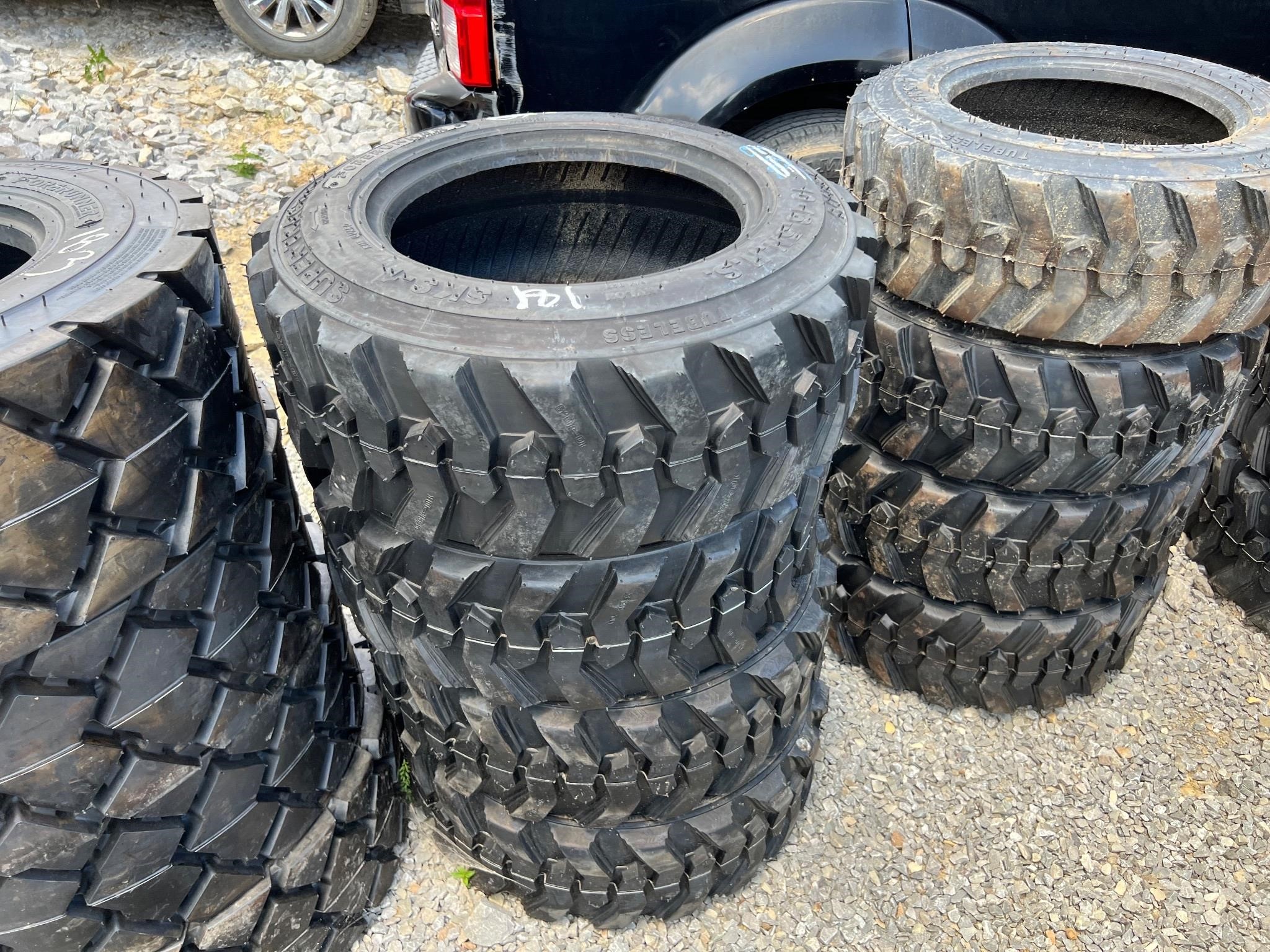 4 Unused 10-16.5 Skid Steer Tires