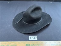 Vintage Eddy Bros Black Wool Cowboy Hat