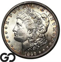 1899-O Morgan Silver Dollar, Nicely Rainbow Toned!
