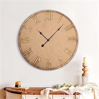 Mrsivrop Large Wall Clock, Vintage Silent