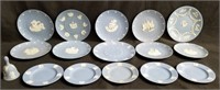 Group of Wedgewood plates, box lot