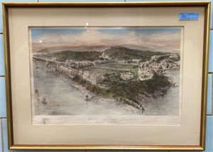 LARGE WEST POINT PRINT BY RICHARD RUMMELL