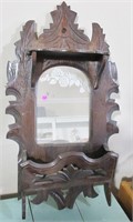 Ornate wall hanging mirrored letter holder