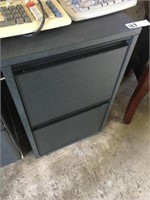 Two Drawer Storage Cabinet (Gray)