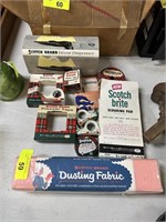 LOT OF VINTAGE SCOTCH RELATED ITEMS TAPE ETC