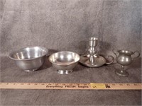 Various Pewter Pieces