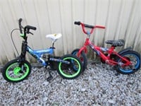 2 Small Children's Bikes Bicycles