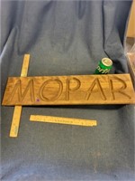 Wooden Mopar Sign