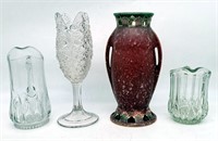 EAPG Pitchers, Celery Vase, Art Pottery