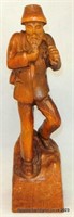 Vintage Folk Art Mountain Man Carved Sculpture