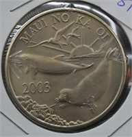 2003 Hawaii Diolphin Dollar; Uncirculated