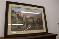 Large Picture in Wood Frame