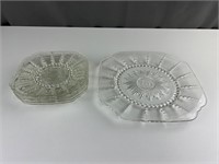 Vintage glass plates