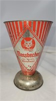 Messbecher metal measuring tin advertising cup