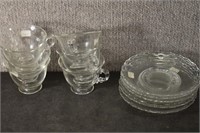 Set of 6 Fostoria Century Cup and Saucers