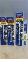 4 ARTU multi-purpos drill bits, 7/32, 9/32, 1/2,