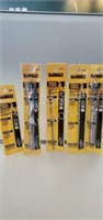 5 DeWalt Rock carbide hammer drill bits, new