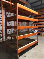 warehouse 5 shelf on wheels