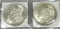 Pair of 1889 Morgan Dollars (90% Silver).