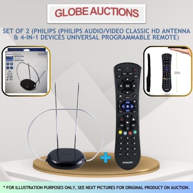 SET OF 2(TV ANTENNA+UNIVERSAL PROGRAMMABLE REMOTE)